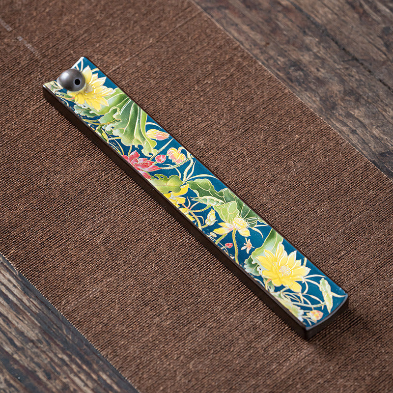 Enamel Wire Incense Burner Incense Insert Ornaments Ceramic Creative Tea Ceremony Enshrines Antique Lying Incense Burner Household Cloisonne Sandalwood Incense Burner sariiholidaycouture