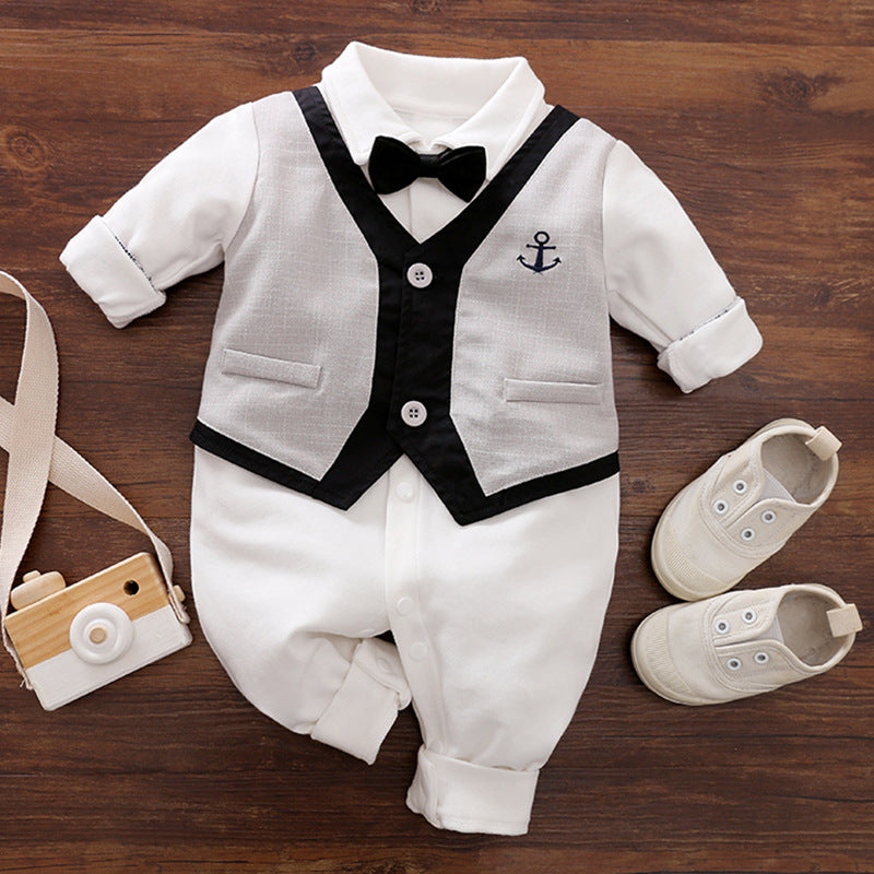 Long-Sleeve Baby Romper
