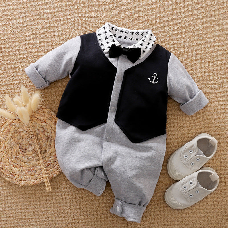 Long-Sleeve Baby Romper