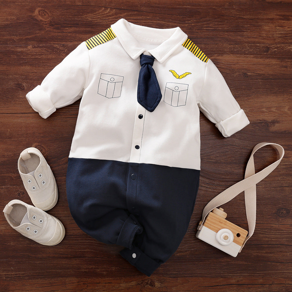 Long-Sleeve Baby Romper