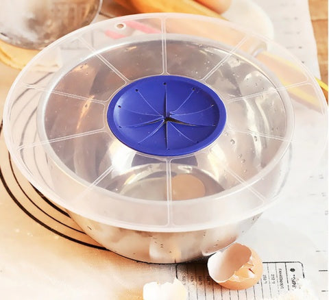Plastic Eggs Mixer Anti Splash Lid Gadget for Egg Beater Bowl Cover Paste Cake Baking Tool Kitchen Cooking Accessories Supplies sariiholidaycouture