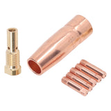 MIG Welding Gun Accessory Flux Core Gasless 0.9mm 0.035in Brass Nozzle Tips Kit Equipment for Century FC90 80GL sariiholidaycouture