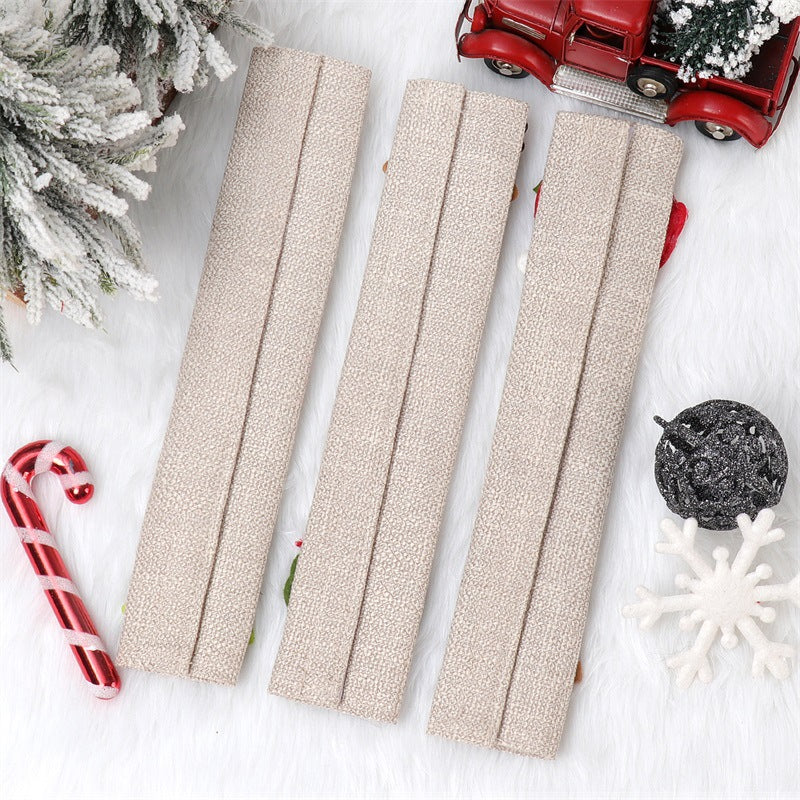 Christmas Home Decoration Products Santa Claus Snowman Elk Linen Refrigerator Handle Sticker Microwave Oven Handle Cover eprolo
