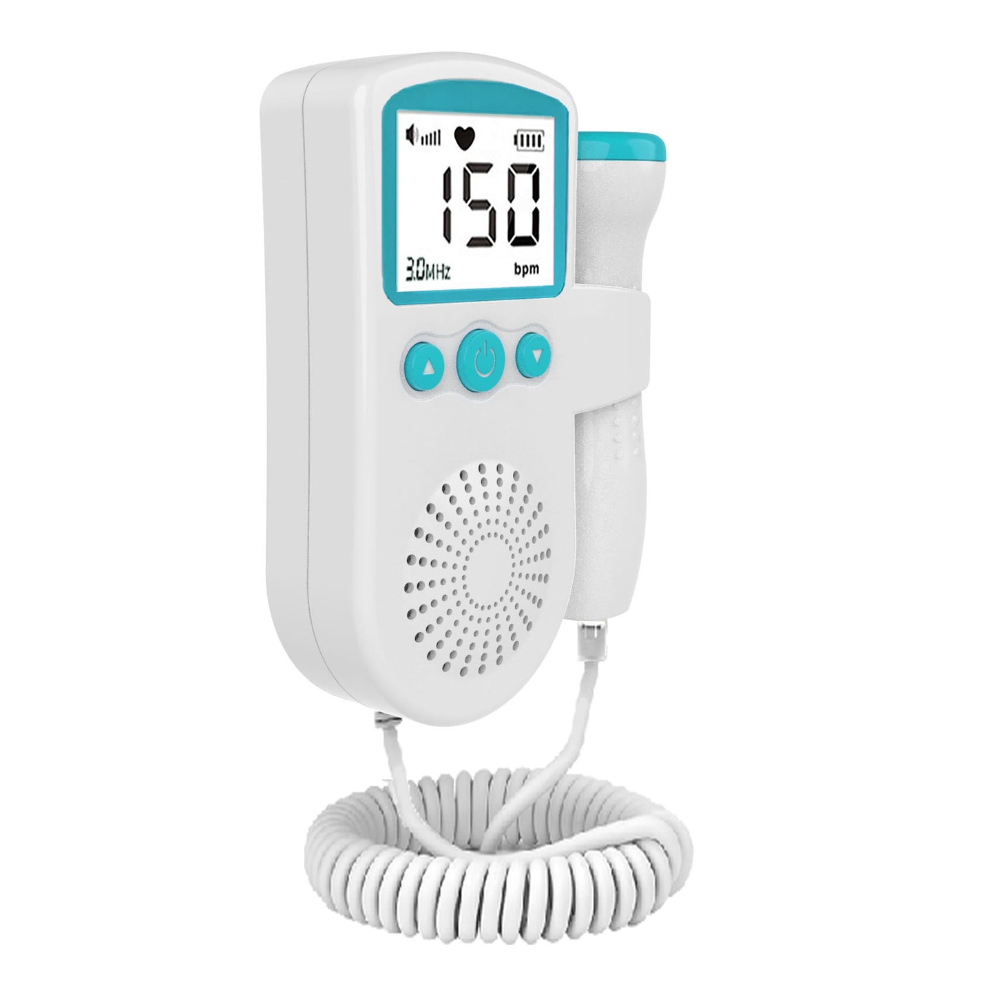 Fetal Heart Monitor Handheld Home Fetal Sound Monitor for Detecting Baby Fetal Movement and Heart Rate Auscultatory Device eprolo