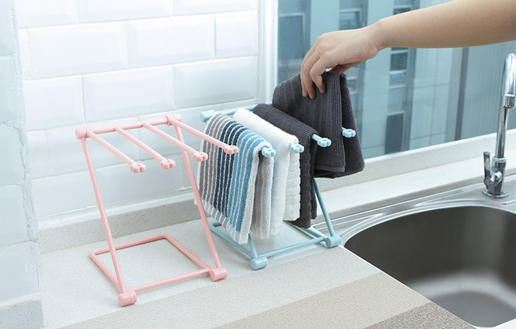 Foldable Dishcloth Shelf Kitchen Accessories Gadget Organizer sariiholidaycouture