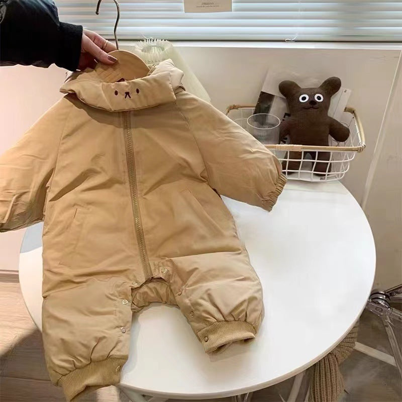cozy thick baby jumpsuit