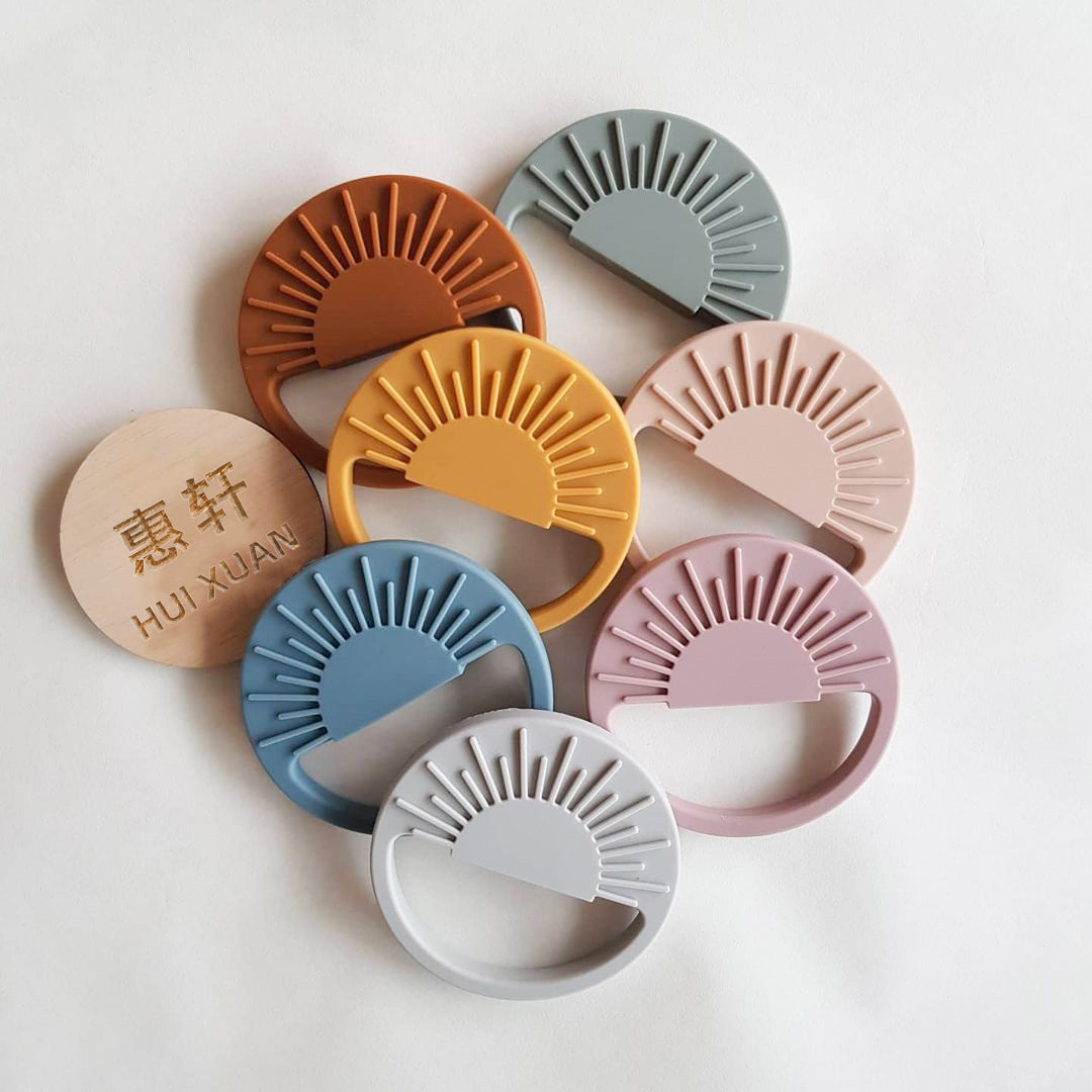 Silicone Baby Products Baby Comfort Sun Teether Toys sariiholidaycouture