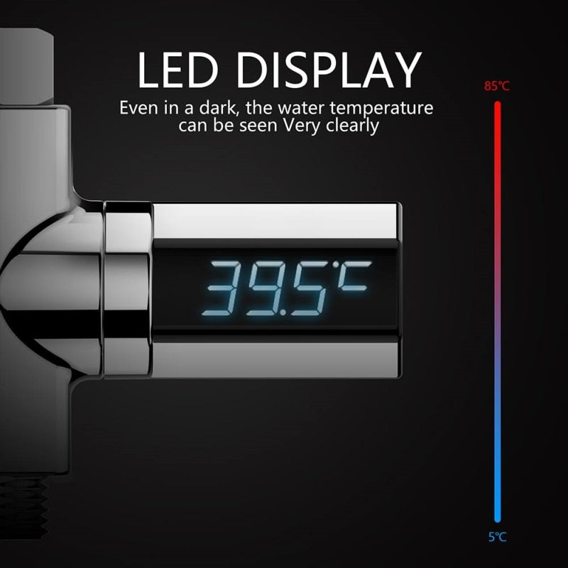 Led Baby Shower Thermometer Shower Water Display Temperture Monitor Flow Home LED eprolo