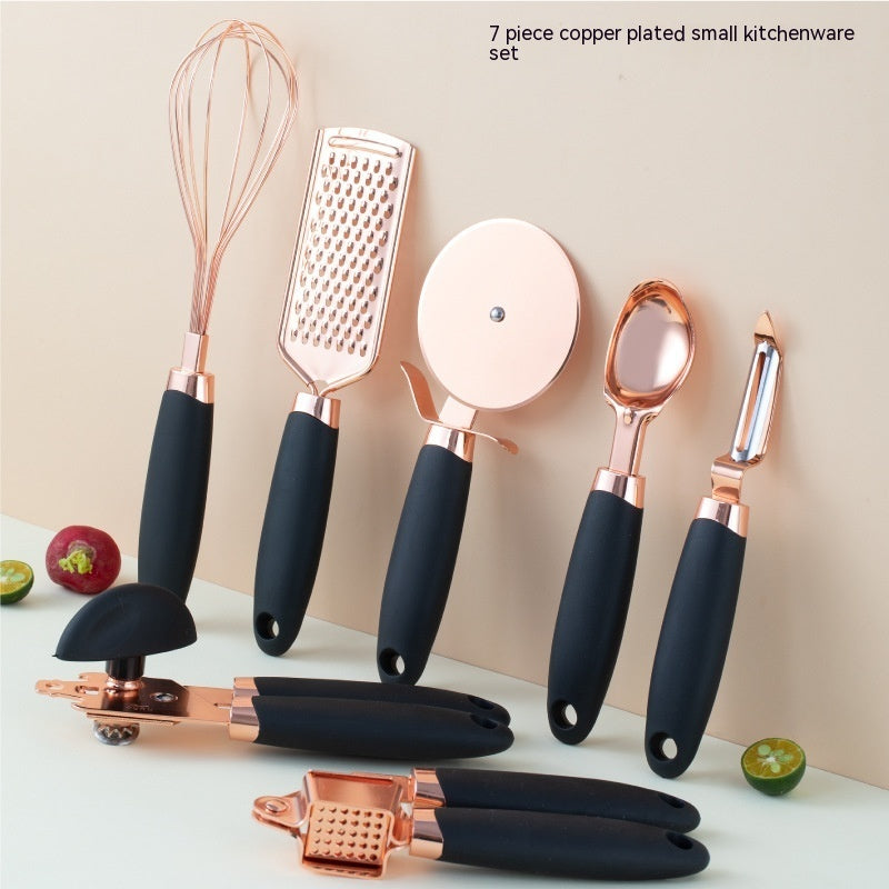 Kitchen Household Peeler Gadget Copper Plating Set sariiholidaycouture