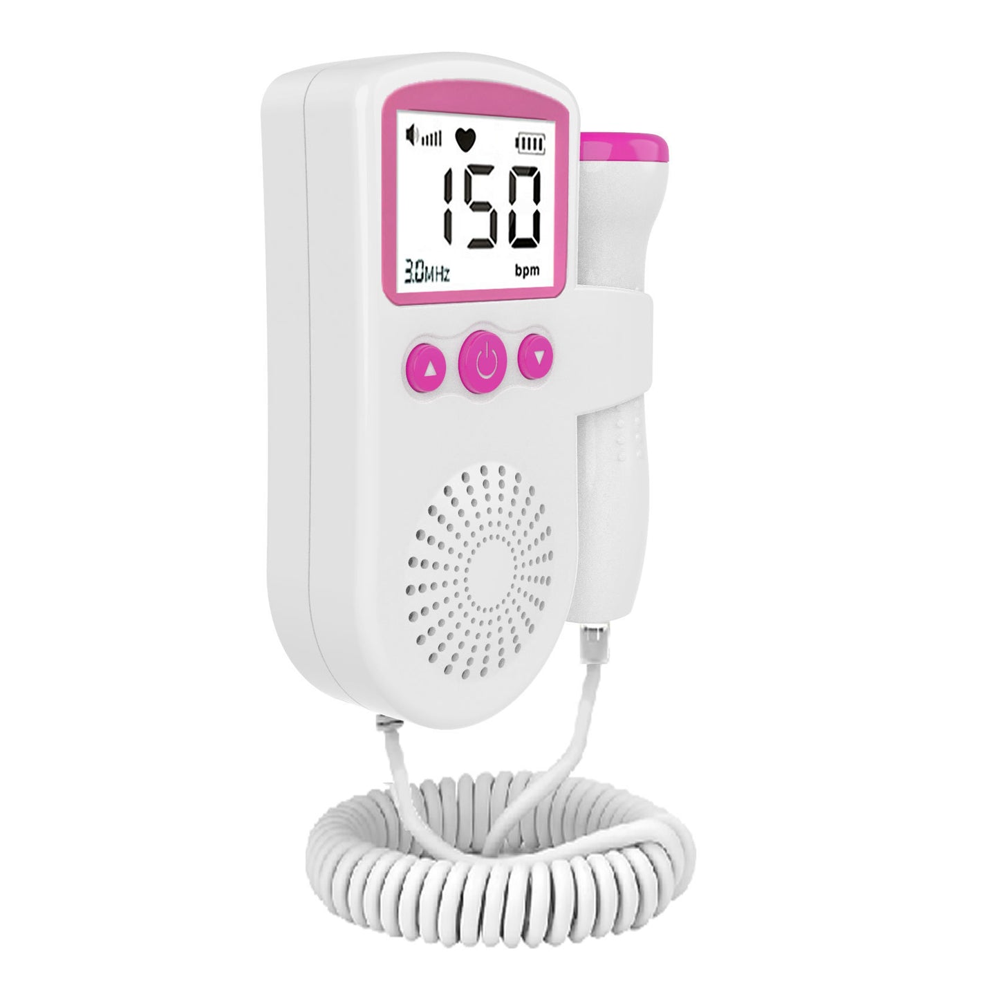 Fetal Heart Monitor Handheld Home Fetal Sound Monitor for Detecting Baby Fetal Movement and Heart Rate Auscultatory Device eprolo