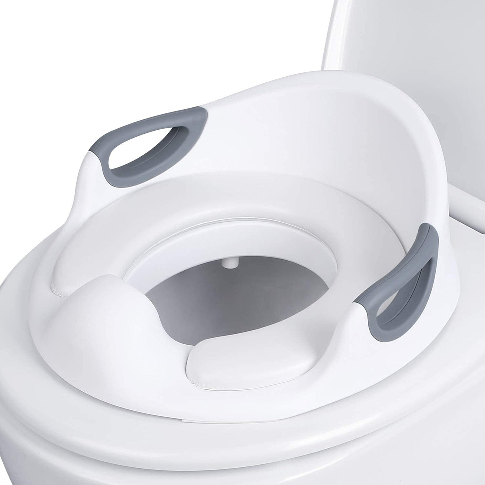 Toilet Seats for Children Baby Handles Backrest Baby Unisex Potty Training Urinal Portable Commode Pew Ring Home Supplies eprolo