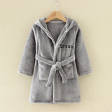 New Children's Clothing Home Clothes Male And Female Baby Bathrobe Cartoon Flannel Hooded Children's Nightgown eprolo