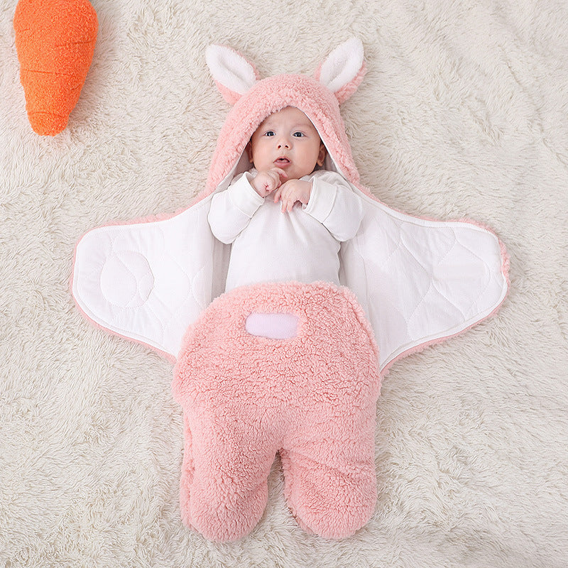 Maternal And Infant Products Newborn Lamb Velvet Quilt Baby Quilt Autumn And Winter Thickened Split-Leg Sleeping Bag Baby Quilt eprolo