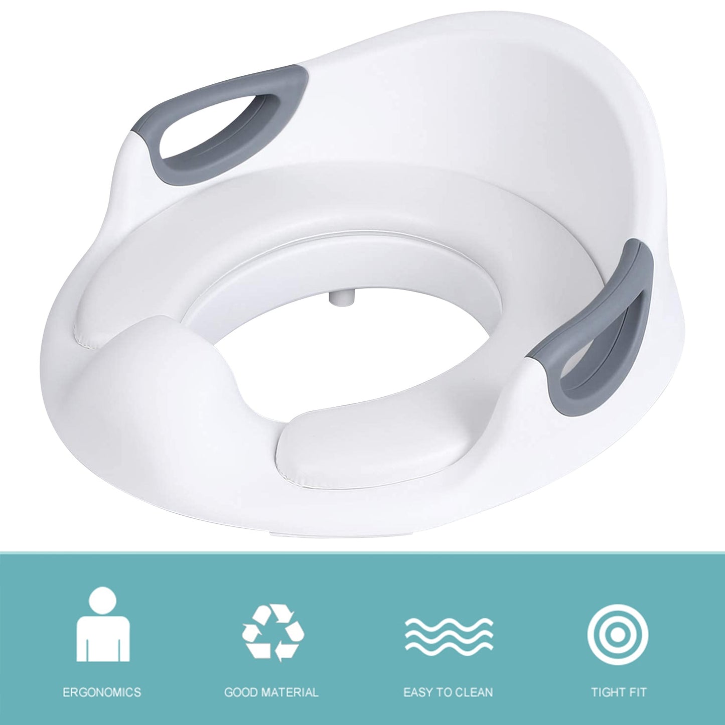 Toilet Seats for Children Baby Handles Backrest Baby Unisex Potty Training Urinal Portable Commode Pew Ring Home Supplies eprolo
