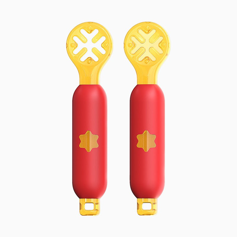 Rice paste complementary food spoon hole shaped children's tableware wholesale mother and baby products silicone grinding gum eprolo