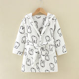 New Children's Clothing Home Clothes Male And Female Baby Bathrobe Cartoon Flannel Hooded Children's Nightgown eprolo