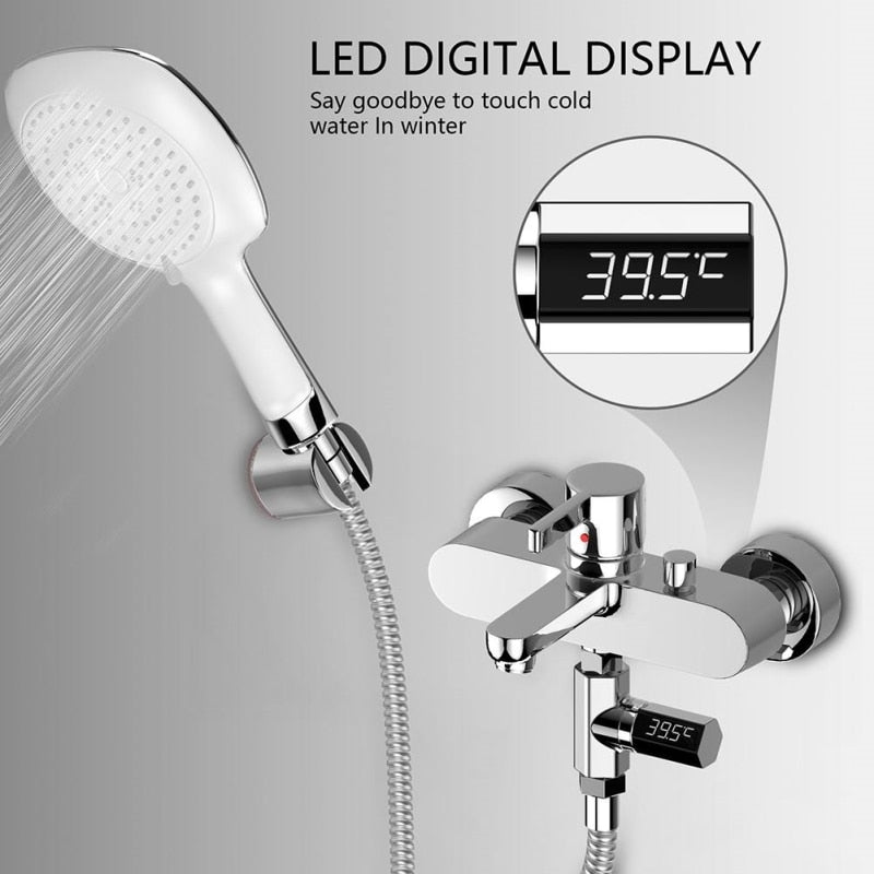 Led Baby Shower Thermometer Shower Water Display Temperture Monitor Flow Home LED eprolo
