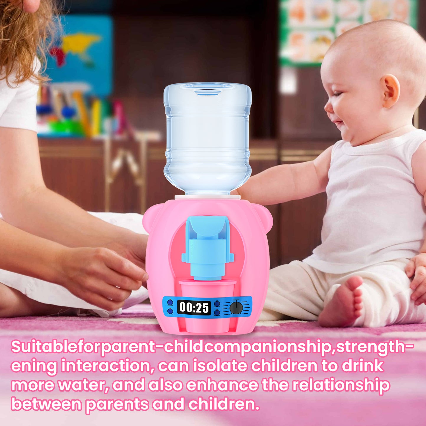Children's Mini Water Dispenser, Baby Kitchen Toys Mini Fun Every Home Drink Machine Can Water eprolo