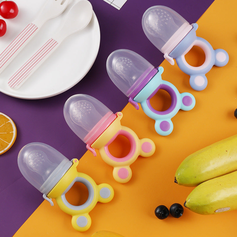 Baby products baby pacifier fruit and vegetable silicone baby nutrition fruit and vegetable mesh bag complementary food feeder eprolo