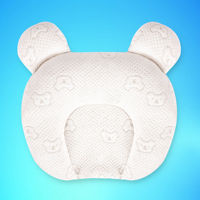 Baby Pillow Newborn 0-1 Year Old Baby Products Anti Deviation Head Latex Set Pillow Color Cotton Pillow eprolo