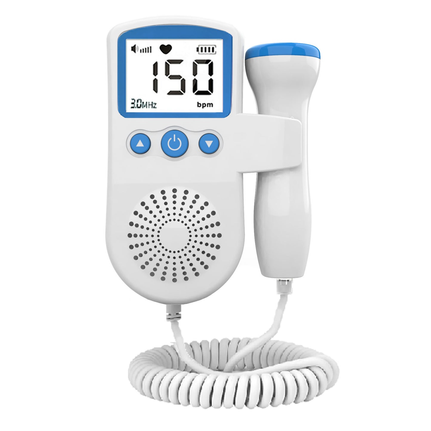 Fetal Heart Monitor Handheld Home Fetal Sound Monitor for Detecting Baby Fetal Movement and Heart Rate Auscultatory Device eprolo