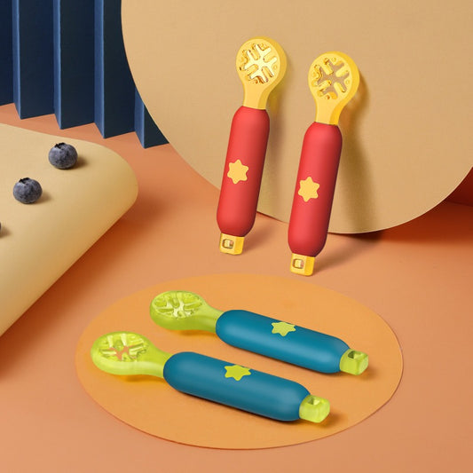 Rice paste complementary food spoon hole shaped children's tableware wholesale mother and baby products silicone grinding gum eprolo