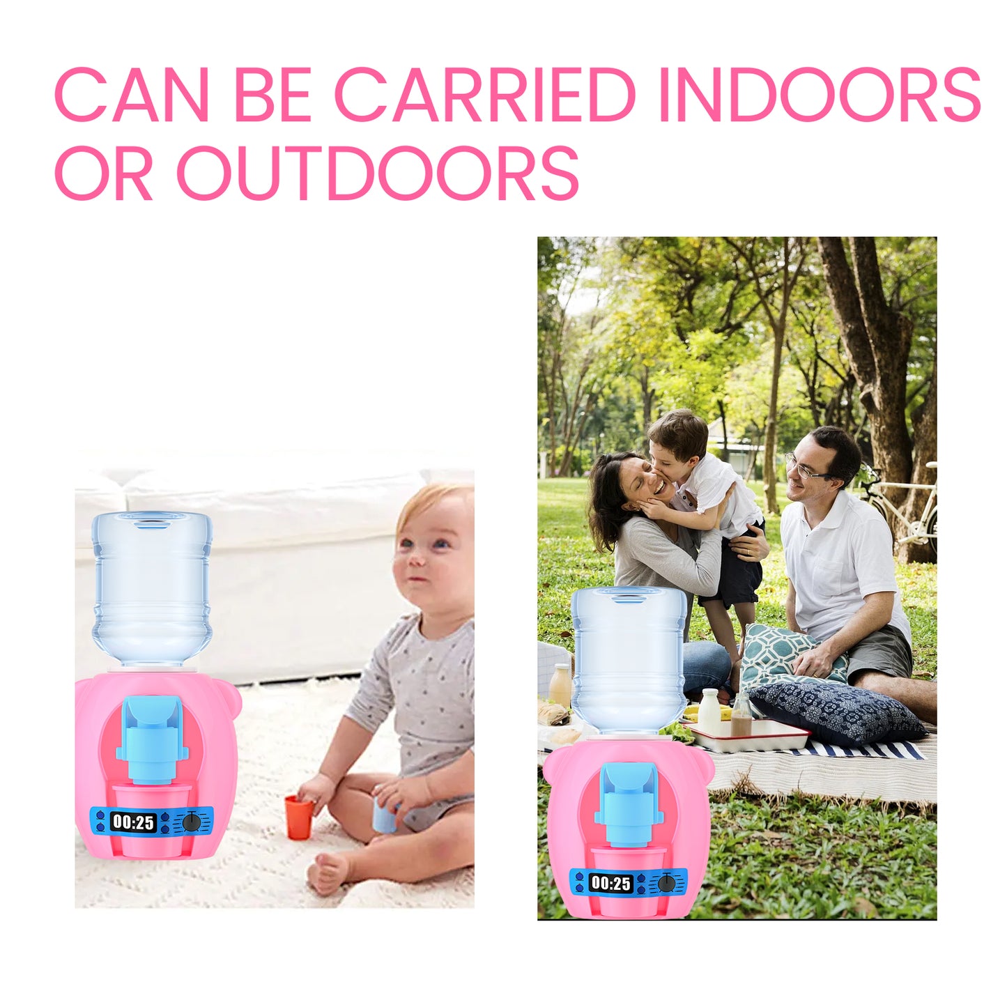Children's Mini Water Dispenser, Baby Kitchen Toys Mini Fun Every Home Drink Machine Can Water eprolo