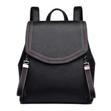 Fashion Thread Women Backpack Designer Genuine Leather Backpack Female Large Capacity Bookbag Simple Back Pack Mochila Feminina sariiholidaycouture