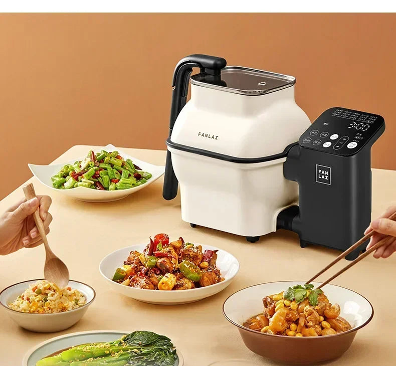 220V Enjoy Hassle-free Cooking with the Fan Lai  Automatic Stir Fry Machine and Cooker sariiholidaycouture