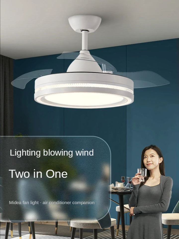 Modern Electric Living Room Chandelier Fan sariiholidaycouture