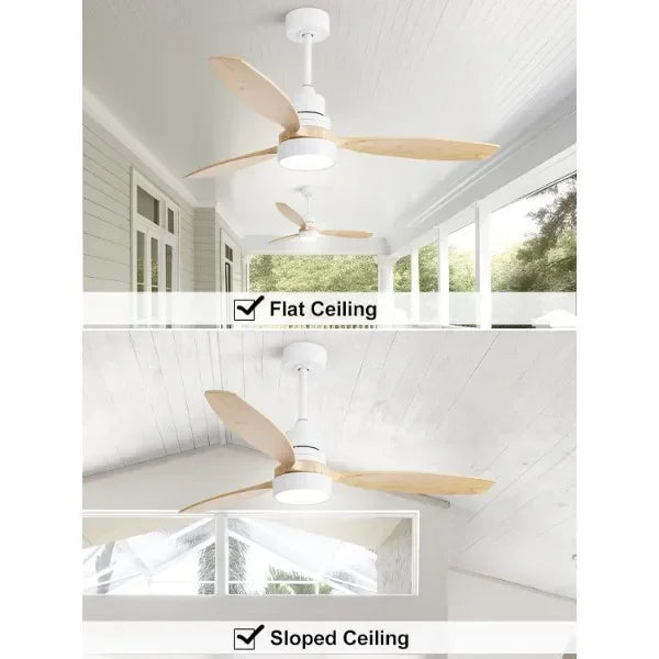 Sofucor 52" Ceiling Fan with Lights Remote Control sariiholidaycouture
