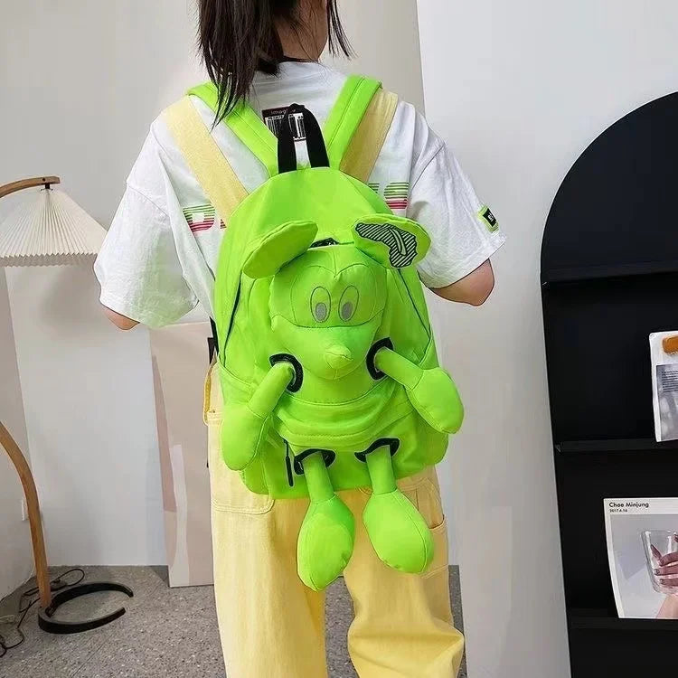 2024 Cute Girl Doll Design Mickey Backpack Junior High School Student College Student Backpack Crossbudents High Beauty Backpack sariiholidaycouture