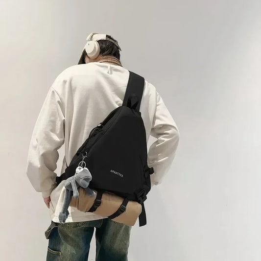 Casual Nylon Fashion Backpacks Zipper Chest Bag 2024 New Hot Sale Versatile Design Large Capacity Couple Style Basic Style sariiholidaycouture