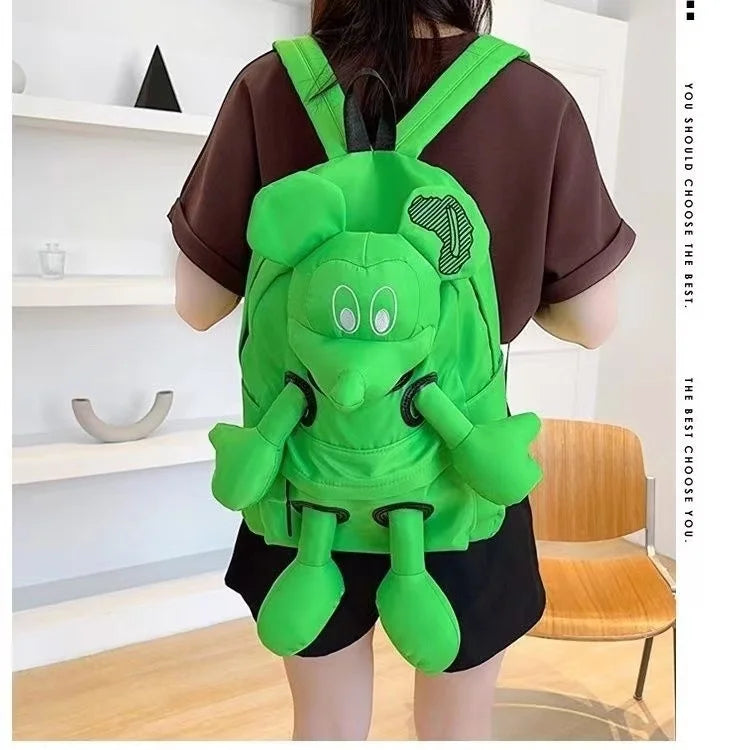 2024 Cute Girl Doll Design Mickey Backpack Junior High School Student College Student Backpack Crossbudents High Beauty Backpack sariiholidaycouture