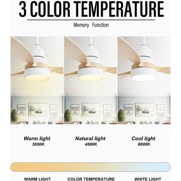 Sofucor 52" Ceiling Fan with Lights Remote Control sariiholidaycouture