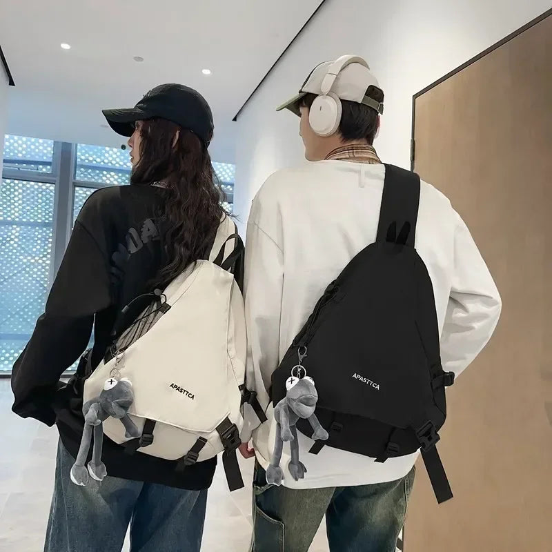 Casual Nylon Fashion Backpacks Zipper Chest Bag 2024 New Hot Sale Versatile Design Large Capacity Couple Style Basic Style sariiholidaycouture