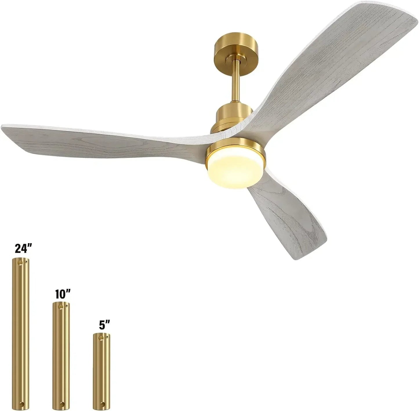 Sofucor 52" Ceiling Fan with Lights Remote Control sariiholidaycouture