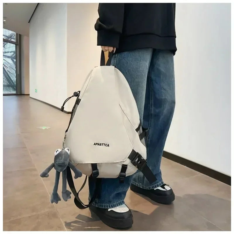 Casual Nylon Fashion Backpacks Zipper Chest Bag 2024 New Hot Sale Versatile Design Large Capacity Couple Style Basic Style sariiholidaycouture