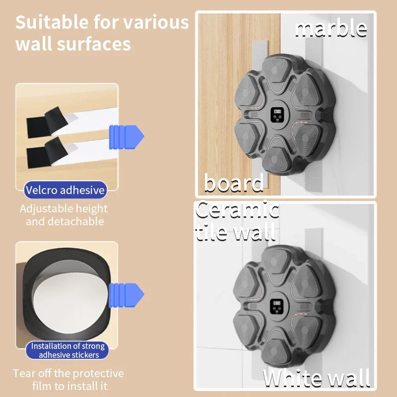 New Smart Music Boxing Machine Adult/Children Sports Fitness Boxing Trainer Home Exercise Response Training Boxing Wall Target sariiholidaycouture