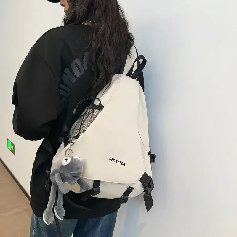 Casual Nylon Fashion Backpacks Zipper Chest Bag 2024 New Hot Sale Versatile Design Large Capacity Couple Style Basic Style sariiholidaycouture