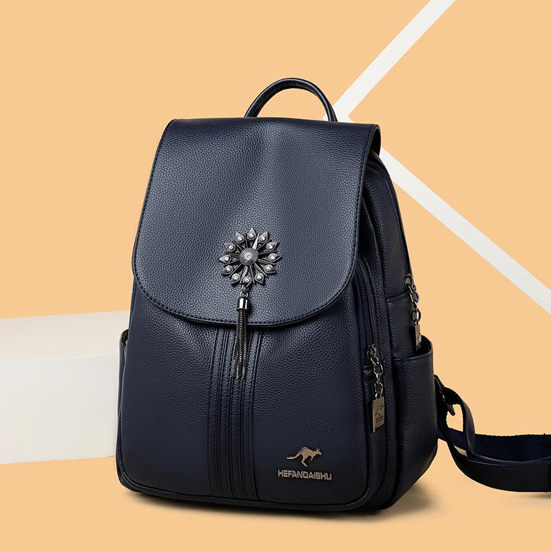 Fashion Tassel Back Pack Women High Quality Designer Backpack Brand Ladies Rucksack Travel Bagpack Large Capacity School Bags sariiholidaycouture