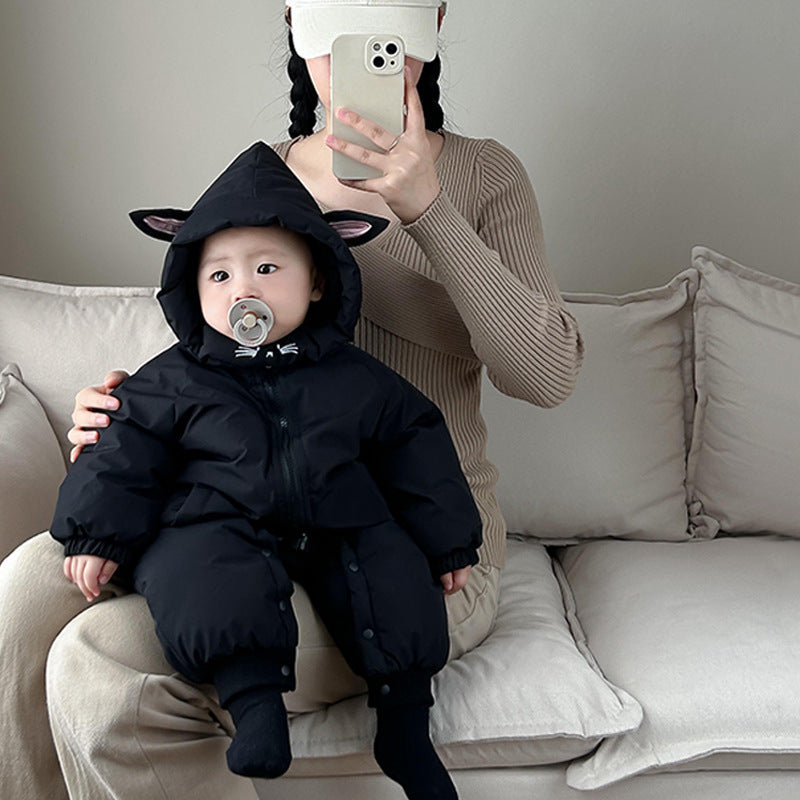 cozy thick baby jumpsuit